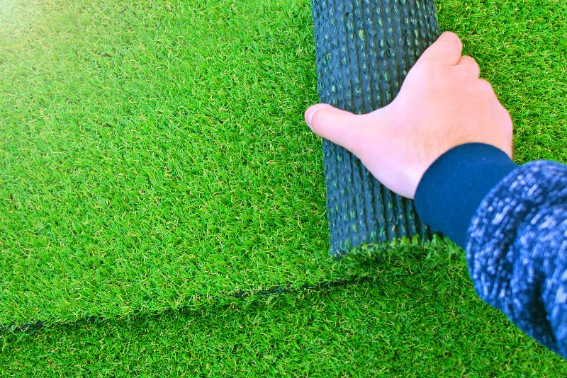 rolled artificial grass
