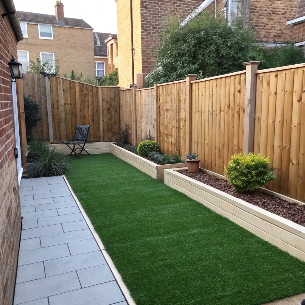 Synthetic grass installed in a townhouse courtyard Newcastle